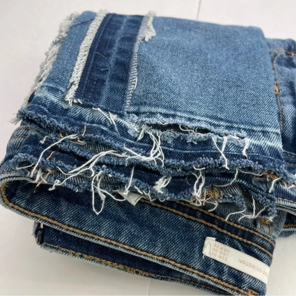 Zara Raw Hem Side Stripe Skinny Ankle‎ Jeans